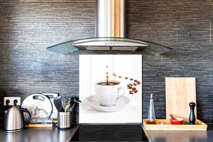 Vidriopanel protector antisalpicaduras para cocina – BS05A Serie café A  Granos De Café Derramados 4
