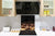 Arte murale stampata su vetro temperato – Paraschizzi in vetro da cucina BS05A Serie caffè A : Chicchi di caffè marrone 2
