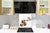 Aufgedrucktes Hartglas-Wandkunstwerk – Glasküchenrückwand BS05A Serie Kaffee A:  Coffee On White Background
