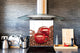 Arte murale stampata su vetro temperato – Paraschizzi in vetro da cucina BS05A Serie caffè A : Red Cup 1