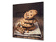 Stunning printed Glass backsplash BS06 Pastries and sweets: Cookies With Chocolate
