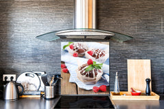Protector antisalpicaduras – Panel de vidrio para cocina – BS06 Serie postres y dulces: Muffins Muffins