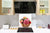 Paraschizzi fornelli vetro temperato – Pannello in vetro – Paraspruzzi lavandino BS07 Serie dessert: Gelato Alla Fragola