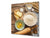 Glasrückwand mit atemberaubendem Aufdruck – Küchenwandpaneele aus gehärtetem Glas BS07 Serie Desserts:  Ingredients For The Dough