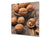 Panneau en verre de sécurité de cuisine BS07 Série desserts: Noix de bois marron