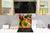 Panel de vidrio templado – Protector antisalpicaduras baños y cocinas – BS08 Serie setas y vegetales: Verduras De Tomate