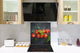 Rückwand aus gehärtetem Glas für Kochfeld – Glasauftankung – Rückwand für Küchenspüle BS08 Serie Pilze und Gemüse:  Seasoning Tomato 2