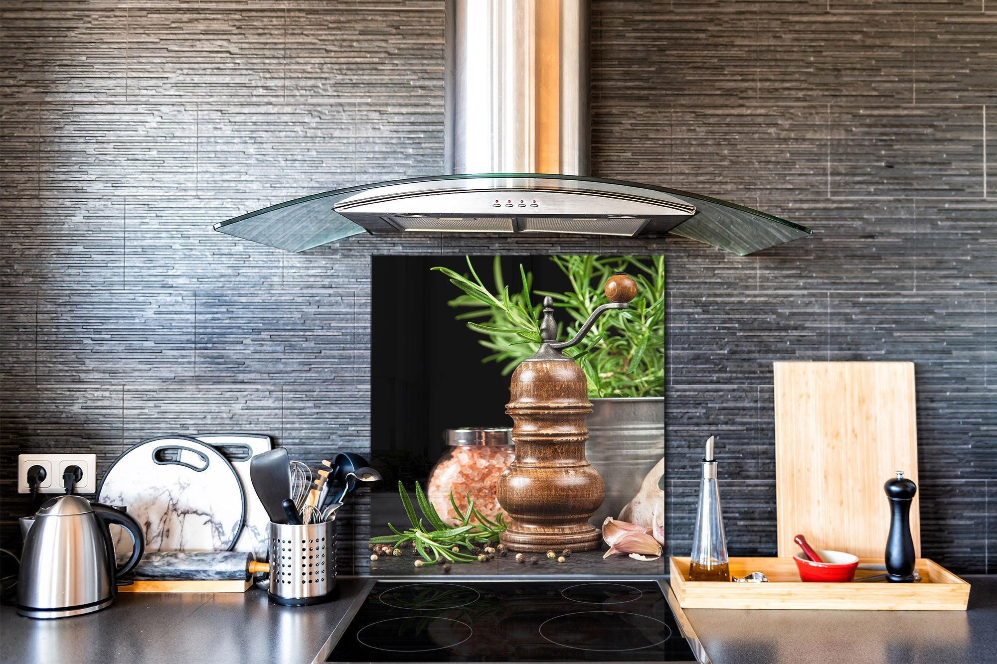 Panel de vidrio templado – Protector antisalpicaduras baños y cocinas –  Concept Crystal