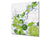 Aufkantung aus Hartglas – Glasrückwand – Rückwand für Küche und Bad BS09 Serie Wasserspritzer:  Lime Mint Water 1