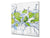 Aufkantung aus Hartglas – Glasrückwand – Rückwand für Küche und Bad BS09 Serie Wasserspritzer:  Lime Mint Water 2