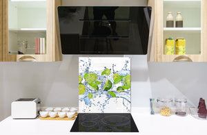 Antiéclaboussures cuisine e salle de bain BS09 Série gouttes d’eau: Eau de menthe citron vert 2
