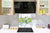 Aufkantung aus Hartglas – Glasrückwand – Rückwand für Küche und Bad BS09 Serie Wasserspritzer:  Lime Mint Water 2
