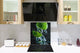 Aufkantung aus Hartglas – Glasrückwand – Rückwand für Küche und Bad BS09 Serie Wasserspritzer:  Lime In Water 1