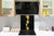 Aufkantung aus Hartglas – Glasrückwand – Rückwand für Küche und Bad BS09 Serie Wasserspritzer:  Orange In Water 3