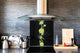 Aufkantung aus Hartglas – Glasrückwand – Rückwand für Küche und Bad BS09 Serie Wasserspritzer:  Lime In Water 4