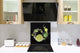Aufkantung aus Hartglas – Glasrückwand – Rückwand für Küche und Bad BS09 Serie Wasserspritzer:  Lime In Water 5