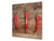 Frente de cocina de cristal templado BS10 Serie pimietos: Pimientos de madera
