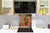 Elegante Hartglasrückwand – Glasrückwand für Küche – Glasaufkantung BS10 Serie Pfeffer:  Paprika Peper 1