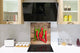 Frente de cocina de cristal templado BS10 Serie pimietos: Pimiento verde