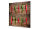 Elegante Hartglasrückwand – Glasrückwand für Küche – Glasaufkantung BS10 Serie Pfeffer:  Green Pepper 2