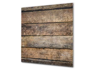 Glass kitchen backsplash –Photo backsplash BS11 Wood and wall textures Series: Wood Texture 1