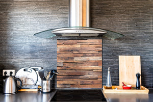 Glass kitchen backsplash –Photo backsplash BS11 Wood and wall textures Series: Wood Texture 2