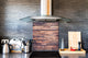 Glass kitchen backsplash –Photo backsplash BS11 Wood and wall textures Series: Wood Texture 3