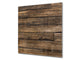 Panel de vidrio para cocinas antisalpicaduras de diseño – BS11 Serie Texturas madera y pared: Tablas de madera 1
