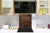 Panel de vidrio para cocinas antisalpicaduras de diseño – BS11 Serie Texturas madera y pared: Tablas de madera 3