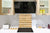 Einzigartiges Glas-Küchenpanel – Hartglas-Rückwand – Kunstdesign Glasaufkantung BS11 Holz- und Wandtexturen:  Tree Balls Wood 1