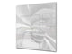Toughened glass backsplash BS 12 White and grey textures Series: Geometry Abstraction 1