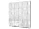 Toughened glass backsplash BS 12 White and grey textures Series: The Geometry Of The Rectangle