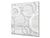 Paraschizzi vetro rinforzato – Paraspruzzi artistico stampato su vetro BS12 Trame bianche e grigi: Geometria della ruota 1