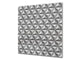 Toughened glass backsplash BS 12 White and grey textures Series: Geometry Of Triangles