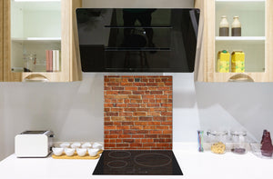 Panel de vidrio para cocinas antisalpicaduras de diseño – BS11 Serie Texturas madera y pared: Serie madera y pare Textura de losa 1