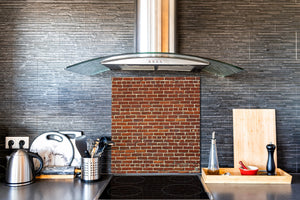 Panel de vidrio para cocinas antisalpicaduras de diseño – BS11 Serie Texturas madera y pared: Serie madera y pare Textura de losa 3
