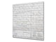 Antiprojections verre – Fond verre artistique BS11 Textures bois et murs:  Texture de brique blanche 1