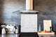 Glass kitchen backsplash –Photo backsplash BS11 Wood and wall textures Series: White Brick Texture 1