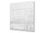 Antiprojections verre – Fond verre artistique BS11 Textures bois et murs:  Texture de brique blanche 2