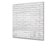 Einzigartiges Glas-Küchenpanel – Hartglas-Rückwand – Kunstdesign Glasaufkantung BS11 Holz- und Wandtexturen:  White Brick Texture 3