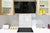 Panel de vidrio para cocinas antisalpicaduras de diseño – BS11 Serie Texturas madera y pared: Serie madera y pare Textura de ladrillo blanco 3