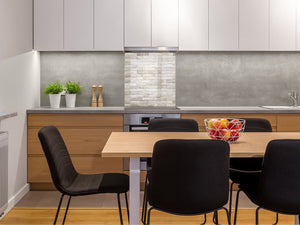 Glass kitchen backsplash –Photo backsplash BS11 Wood and wall textures Series: Beige Bead
