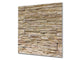 Glass kitchen backsplash –Photo backsplash BS11 Wood and wall textures Series: Beige Stone 2