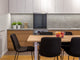 Glass kitchen backsplash –Photo backsplash BS11 Wood and wall textures Series: Graphite Brick