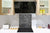 Panel de vidrio para cocinas antisalpicaduras de diseño – BS11 Serie Texturas madera y pared: Textura de ladrillo gris 1