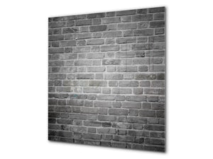 Antiprojections verre – Fond verre artistique BS11 Textures bois et murs:  Texture brique grise 2