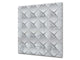 Protector contra salpicaduras de vidrio templado BS 12 Texturas blancas y grises Serie:  Serie texturas blancas y grices: Abstracción de geometría 7