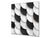 Glas Küchenrückwand – Hartglas-Rückwand – Foto-Rückwand BS12 Weiße und graue Texturen: Wheel Geometry 2