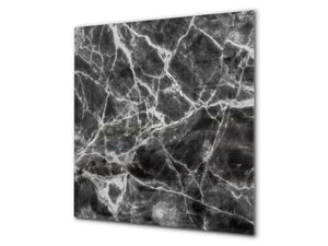 Printed Tempered glass wall art BS13 Various Series: Marble Structure 1