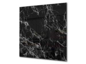 Printed Tempered glass wall art BS13 Various Series: Marble Structure 2